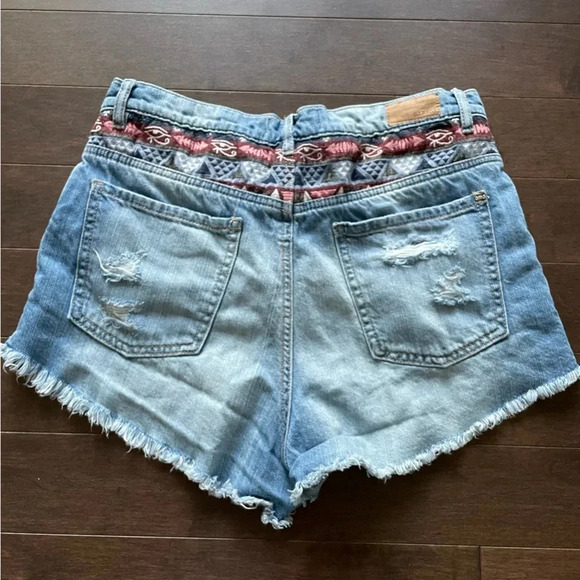 Garage Denim Festival Shorts with Aztec Print Womens 7 - Picture 4 of 11